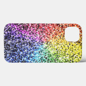 Schattigee Rainbow Glitter Beschermende iPhone Cas Case-Mate iPhone Case (Achterkant (horizontaal))