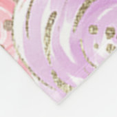 Schattigee Rainbow Glitter Eenhoorn met aangepaste Fleece Deken (Hoek)