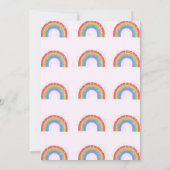 Schattigee Rainbow Glitter schittering sterren Par Kaart (Achterkant)