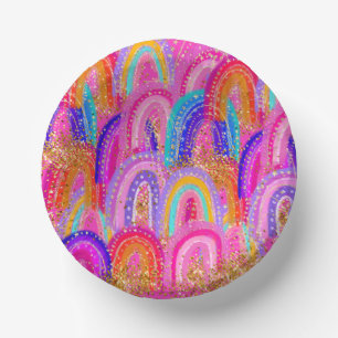 Schattigee Rainbow Gold Glitter Papieren Kommen