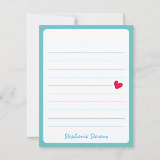 Schattigee Rainbow Heart Giraffe Dank u Notitiekaartje (Achterkant)