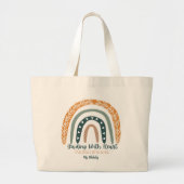 Schattigee Rainbow Inspirerend Leraar Waardering Grote Tote Bag (Voorkant)