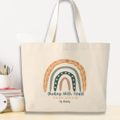 Schattigee Rainbow Inspirerend Leraar Waardering Grote Tote Bag