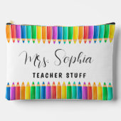 Schattigee Rainbow Kleurpotloden Gepersonaliseerde Etui (Voorkant)