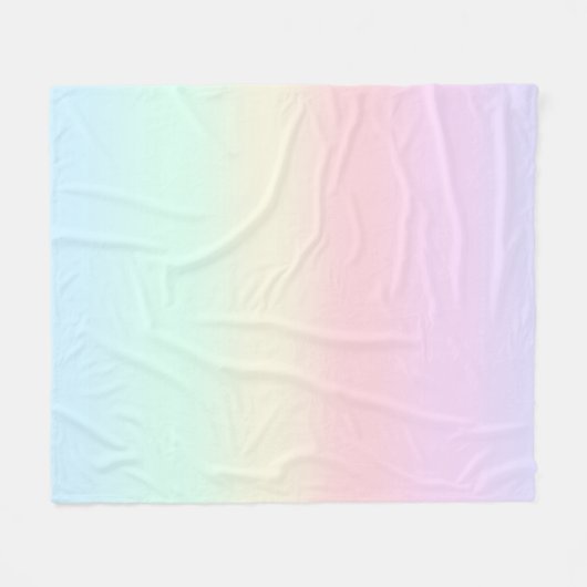 Schattigee Rainbow kleurrijke gradiënt Waterverf p Fleece Deken (Voorkant (Horizontaal))