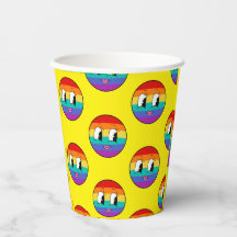 Schattigee Rainbow Pride Face Mok – Kleurrijke LGB