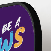 Schattigee Rainbow Unicorn Cool Verjaardag Cadeau  Pickleball Paddle (Links Detail)