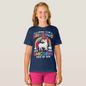 Schattigee Rainbow Unicorn Cool Verjaardag Cadeau T-shirt (Voorkant volledig)