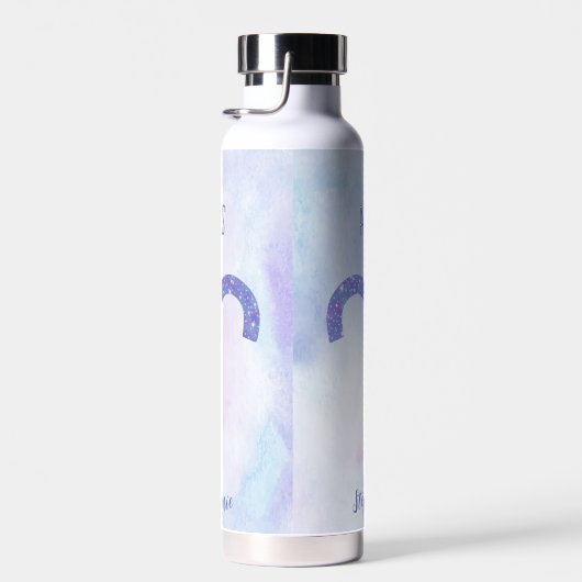 Schattigee Ram Astrologie Teken Gepersonaliseerd Waterfles (Rechts)