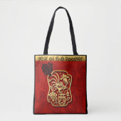 Schattigee Ram Geit Chinees Nieuwjaar Zodiac Verja Tote Bag (Voorkant)