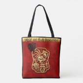 Schattigee Ram Geit Chinees Nieuwjaar Zodiac Verja Tote Bag (Achterkant)
