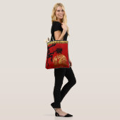 Schattigee Ram Geit Chinees Nieuwjaar Zodiac Verja Tote Bag (Op model)