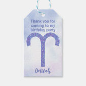 Schattigee Ram Teken  Verjaardagsfeest Cadeaulabel (Voorkant)