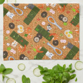 Schattigee Ramen Cats Theedoek (Gevouwen)