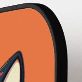 Schattigee Ramen Fox Illustration voor Merch Desig Pickleball Paddle (Links Detail)