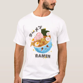 Schattigee Ramen Japans eten T-shirt