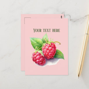 Schattigee Raspberry add bericht Briefkaart