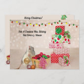 Schattigee rat decoreren voor kerst (Voorkant / Achterkant)