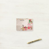 Schattigee rat decoreren voor kerst post-it® notes (Op bureau)