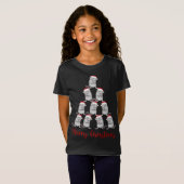 Schattigee Rat Santa Kerstboom T-shirt (Voorkant volledig)