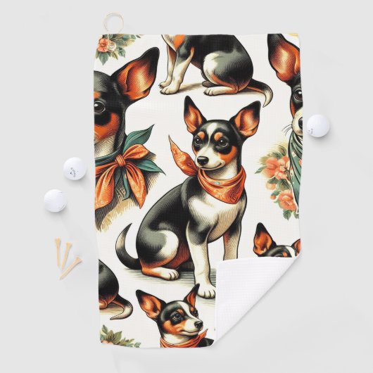 Schattigee  rattendrager naadloos golfhanddoek (Insitu)