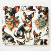 Schattigee  rattendrager naadloos muismat (Voorkant)