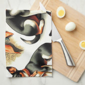 Schattigee rattendrager naadloos theedoek (Quarter Fold)