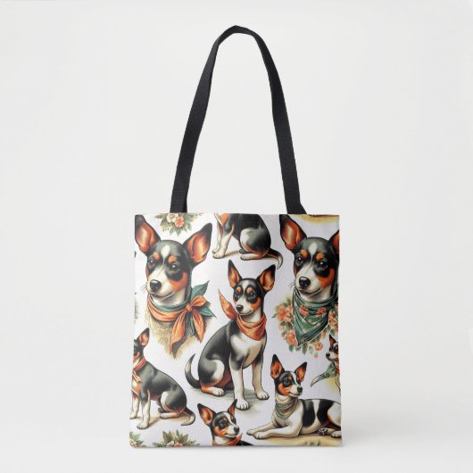 Schattigee rattendrager naadloos tote bag (Voorkant)