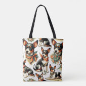 Schattigee rattendrager naadloos tote bag (Achterkant)