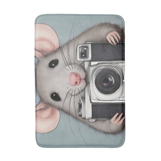 Schattigee rattenfotograaf badmat (Voorkant Verticaal)