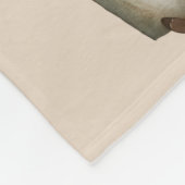 Schattigee "Reading Nook" waterverf dieren op maat Fleece Deken (Hoek)