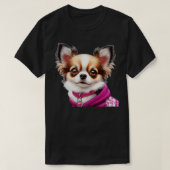 Schattigee Realistische Chihuahua Schets 3 T-shirt (Design voorkant)