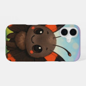 Schattigee Red Admiral Hoesje iPhone 16 telefoonho (Achterkant horizontaal)