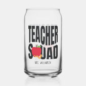 Schattigee Red Apple Teacher Squad Blikvorm Glas (Voorkant)