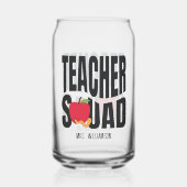Schattigee Red Apple Teacher Squad Blikvorm Glas (Achterkant)
