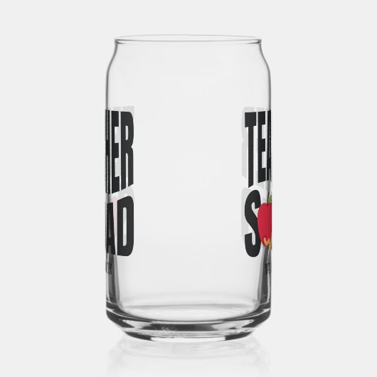 Schattigee Red Apple Teacher Squad Blikvorm Glas (Rechts)