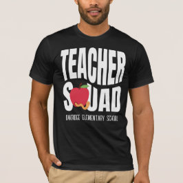 Schattigee Red Apple Teacher Squad T-shirt