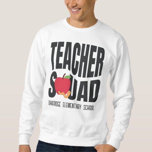 Schattigee Red Apple Teacher Squad Trui (Voorkant)