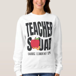 Schattigee Red Apple Teacher Squad Trui