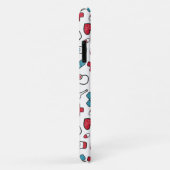 Schattigee Red Blue Nurse Doctor Pattern Case-Mate iPhone Case (Achterkant/rechts)