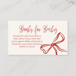 Schattigee  Red Bow Boeken voor Baby Informatiekaartje