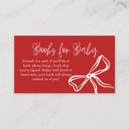 Schattigee  Red Bow Boeken voor Baby Informatiekaartje