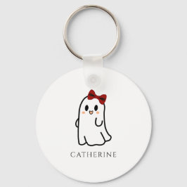 Schattigee Red Bow Halloween Ghost Girly Sleutelhanger