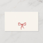 Schattigee  Red Bow Luier Raffle Informatiekaartje (Achterkant)