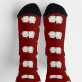 Schattigee Red Cat Pattern Sokken – Gezellige & St (Top)