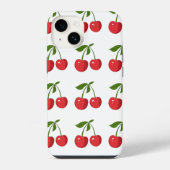 Schattigee Red Cherry Bow iPhone Case – voor alle Hoesje (Achterkant)