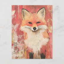 Schattigee Red Fox Mixed Media