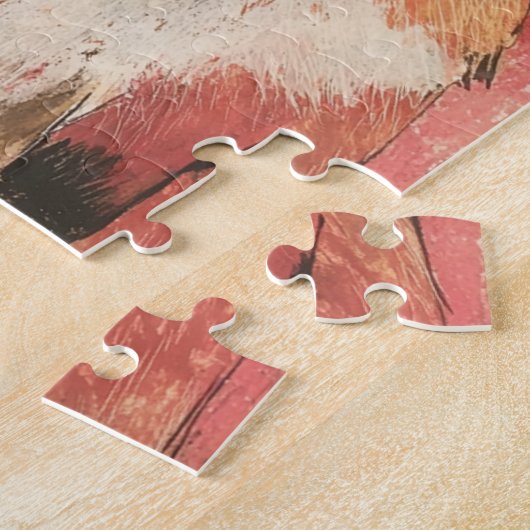 Schattigee Red Fox Mixed Media Legpuzzel (Zijkant)