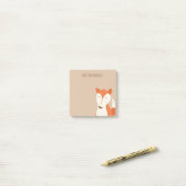 Schattigee Red Fox Woodland Dierlijke Kinderen Post-it® Notes (Op bureau)