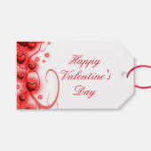 Schattigee Red Hearts Gift Labels Cadeaulabel (Voorkant (Horizontaal))